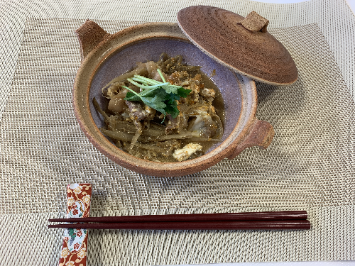 イノシシの柳川煮レシピ