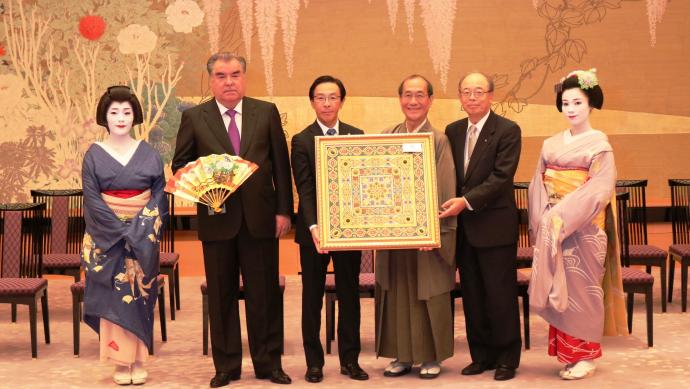 タジキスタン共和国大統領歓迎行事の様子
