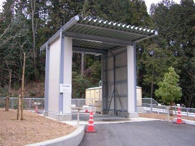 車両消毒棟の写真