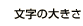 文字の大きさ