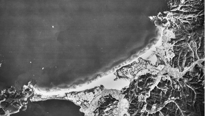 久美浜砂丘の空中写真（1927年）