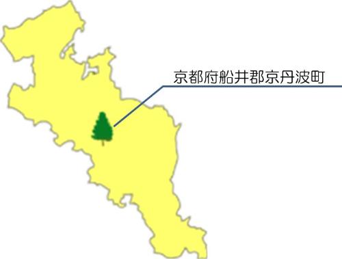 京丹波町位置図