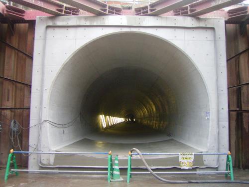 トンネル掘削状況の写真