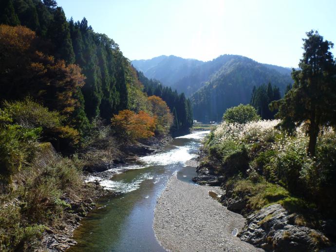 桂川上流域