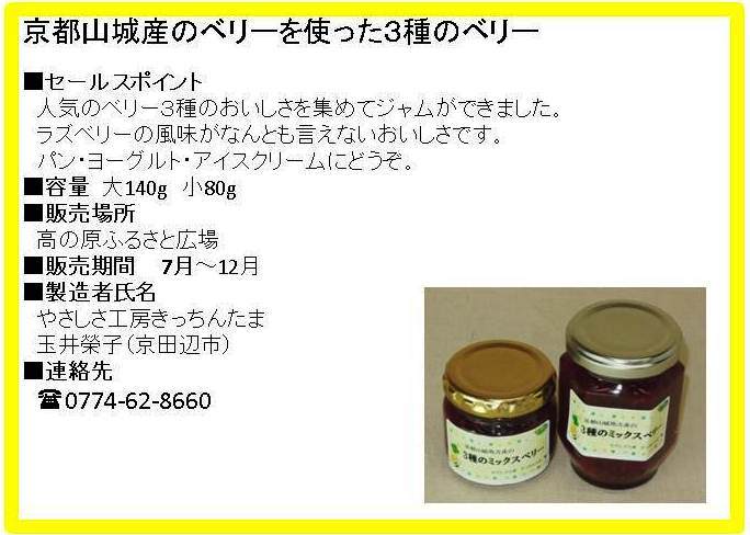 15-2京都山城産のベリーを使った3種のベリー