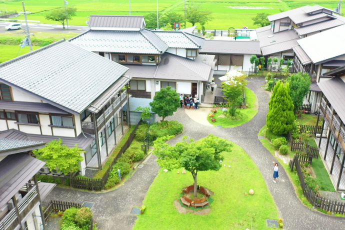 舞鶴学園の空撮写真