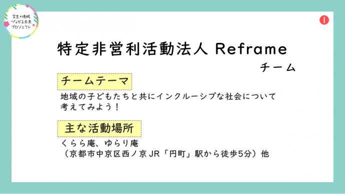 令和6年度Reframe報告イメージ画像