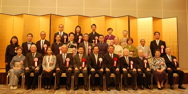 第40回京都府文化賞授賞式に出席する知事