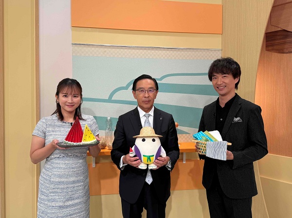 「あったか京都!」に出演する知事