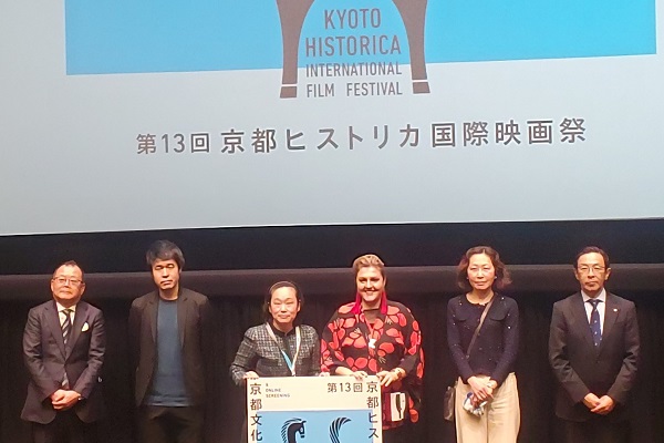 京都ヒストリカ国際映画祭オープニングセレモニーに出席する知事