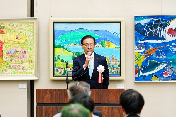 第31回「京都とっておき芸術祭」表彰式に出席する知事