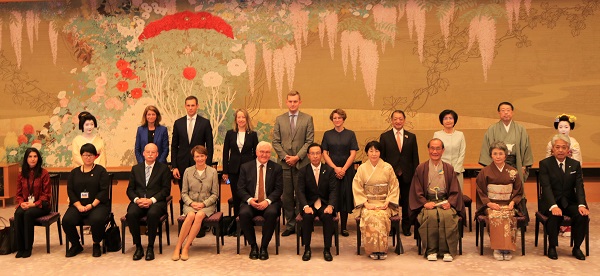 ドイツ連邦共和国大統領の京都訪問に際しての歓迎行事に出席する知事