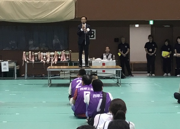 第46回全京都障害者総合スポーツ大会総合開会式に出席する知事
