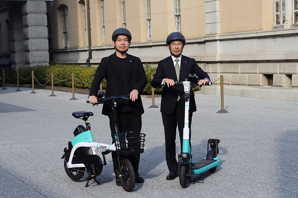 株式会社Luupとの協定締結式に出席する知事