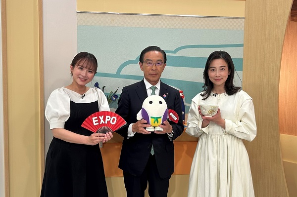 「あったか京都!」に出演する知事