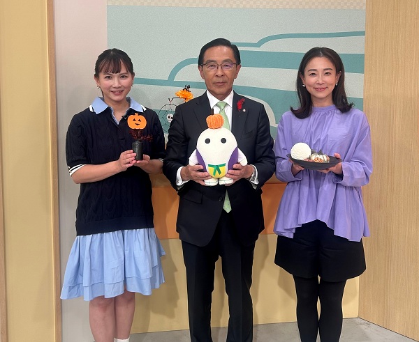 「あったか京都!」に出演する知事