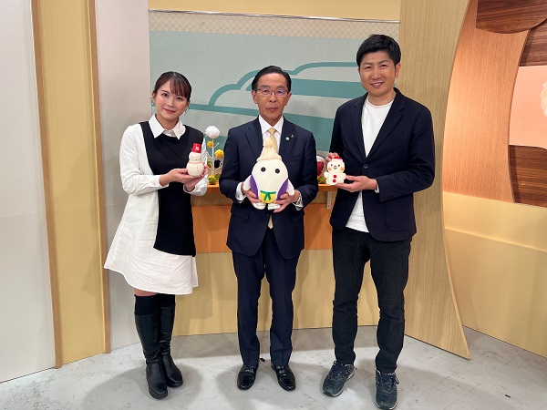 「あったか京都!」に出演する知事