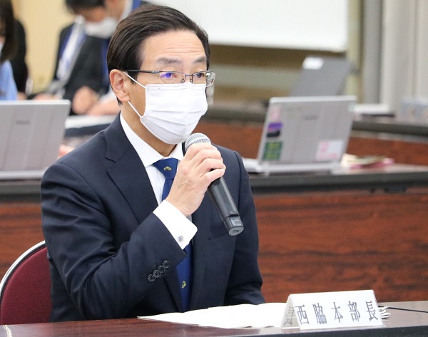新型コロナウイルス感染症対策本部会議(第63回)の開催に出席する知事