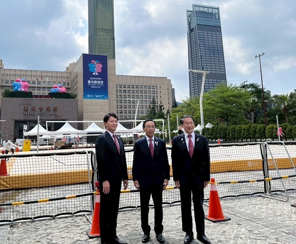 ワールドマスターズゲームズ2025台北市・新北市大会競技会場視察に出席する知事