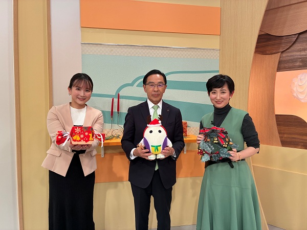 「あったか京都!」に出演する知事