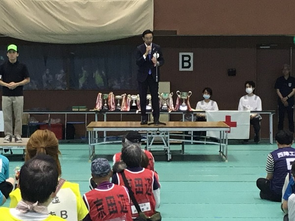 第45回全京都障害者総合スポーツ大会総合開会式に出席する知事