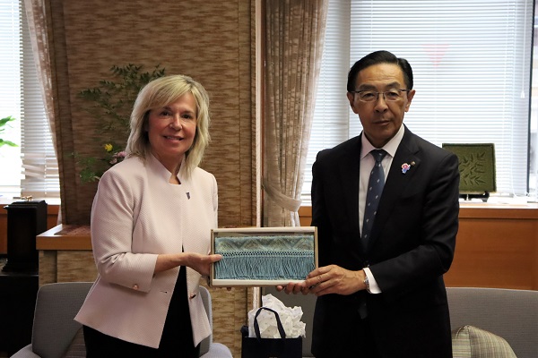 カナダ・ケベック州政府 国際関係・フランス語圏担当大臣による表敬訪問に出席する知事