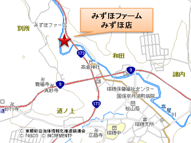 みずほファームみずほ店地図