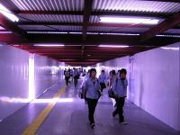 駅南北仮通路の写真