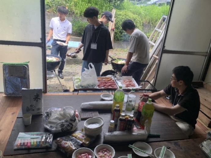 BBQ交流会食事