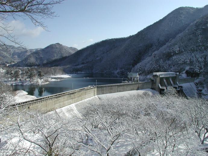 写真:大野ダム冬