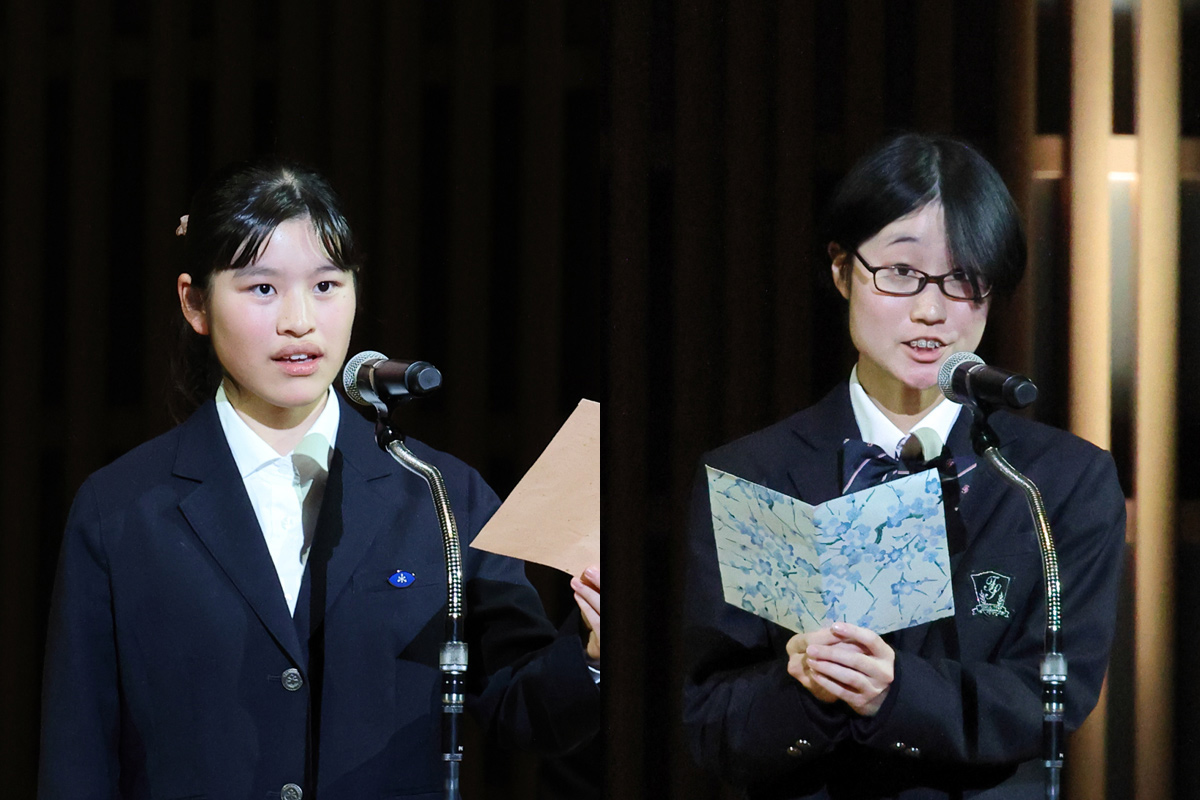 古典の日朗読コンテスト優秀者朗読披露