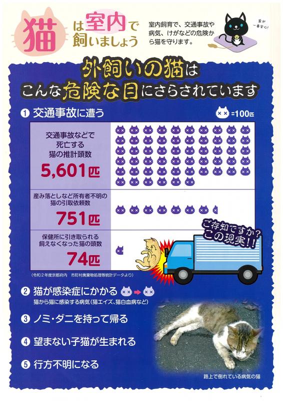 猫は室内で飼いましょう
