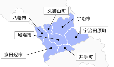 山城北の地図