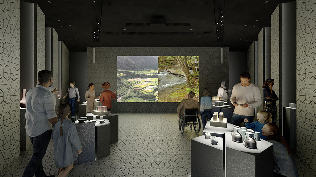 ステージの様子　京都ゾーンのイメージ