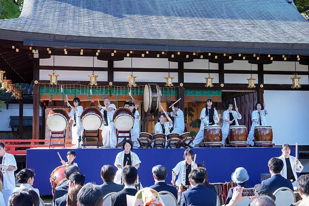 神若会北野天神太鼓会による和太鼓奉納