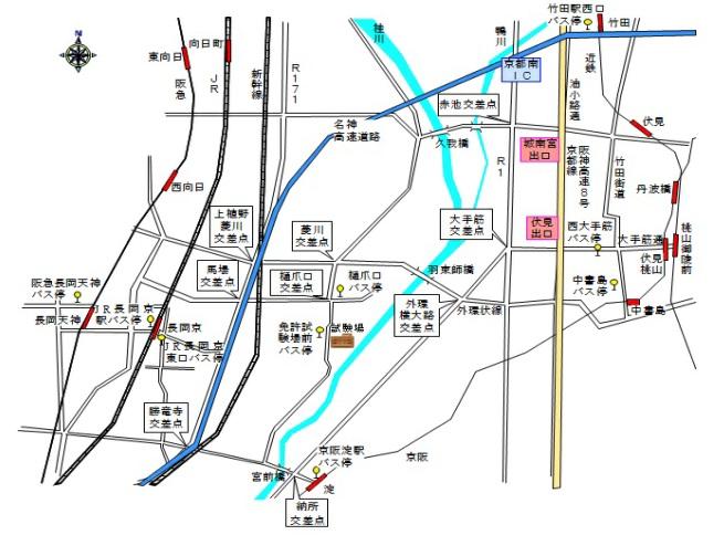 運転免許場へのアクセス