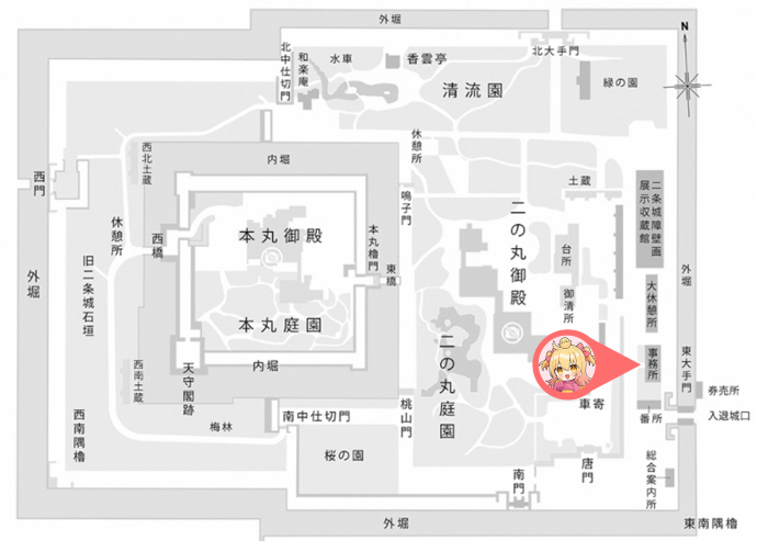 二条城マップ