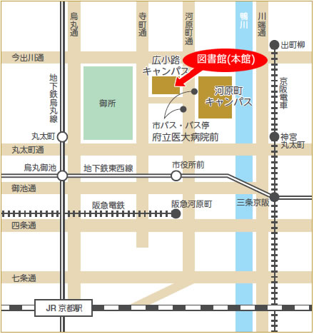 府立医大地図