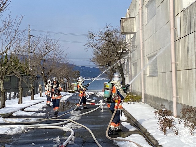 消火訓練（宮津湾浄化センター）