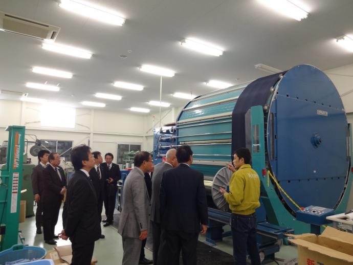 今治タオル工業組合工場の視察