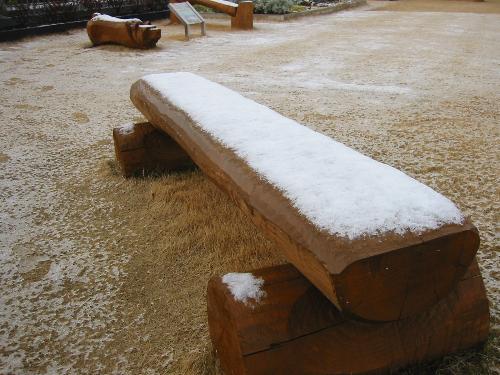 雪がつもった京てらす