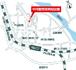 地図：京都府中丹勤労者福祉会館