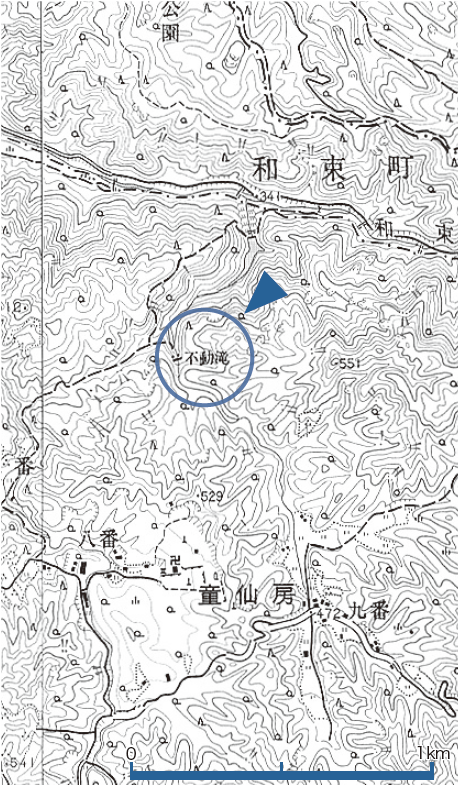 2.5万分の1 島ヶ原、笠置山