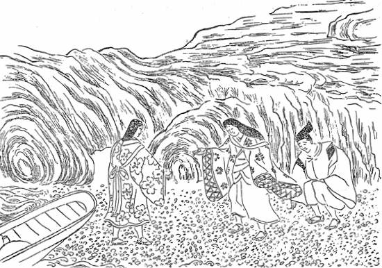 「丹哥府志」（天保12年、1841年）巻之五　竹野郡木津の庄の図