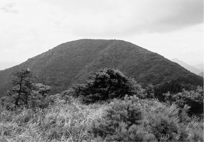 大江山連峰の最高峰、千丈嶽（832m）。中古生代の堆積岩よりなる