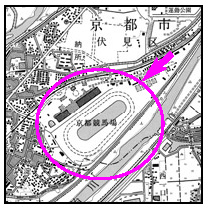 京都競馬場平面図