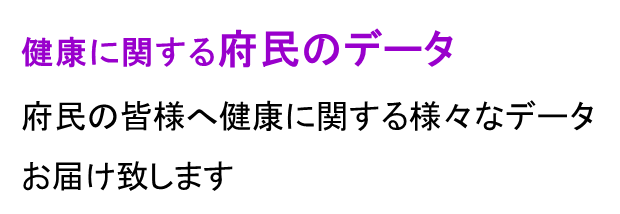 府民の皆様へ健康に関する様々なデータをお届け致します