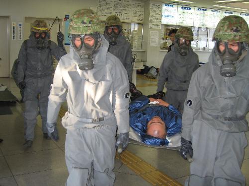 （訓練）陸上自衛隊第7普通科連隊による負傷者救出