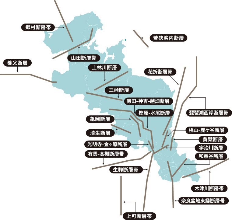 断層の地図
