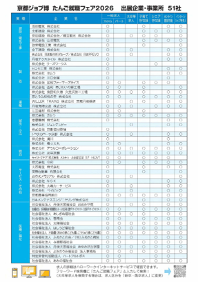 たんご就職フェア2026